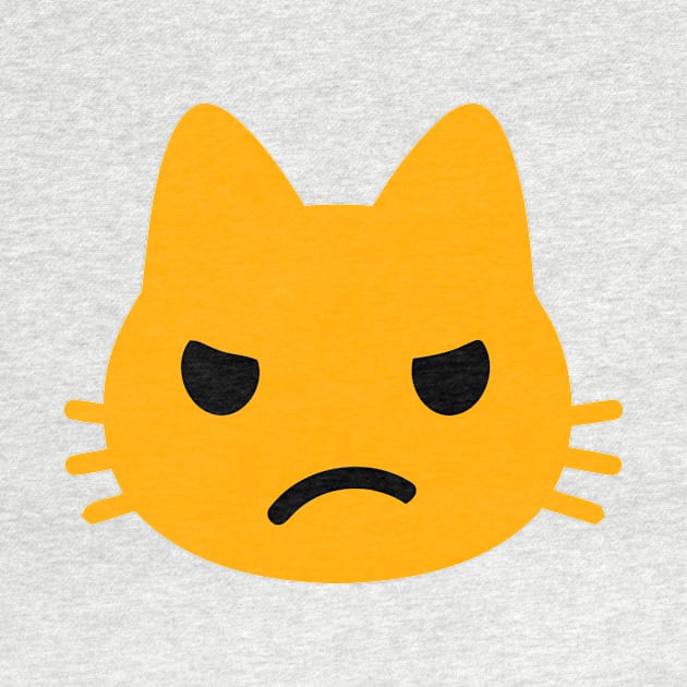 Angry Kitten Cat Face Emoticon by AnotherOne